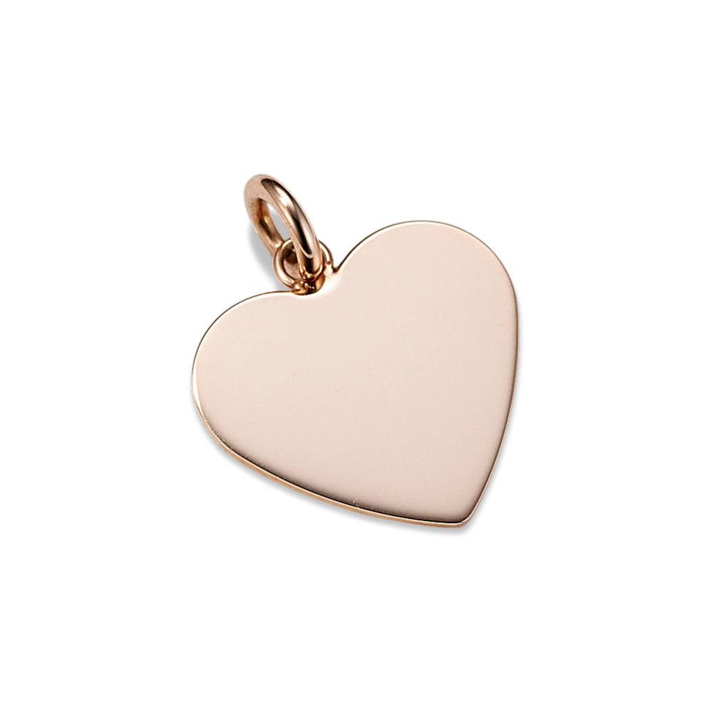 14k Rose Gold Heart Charm