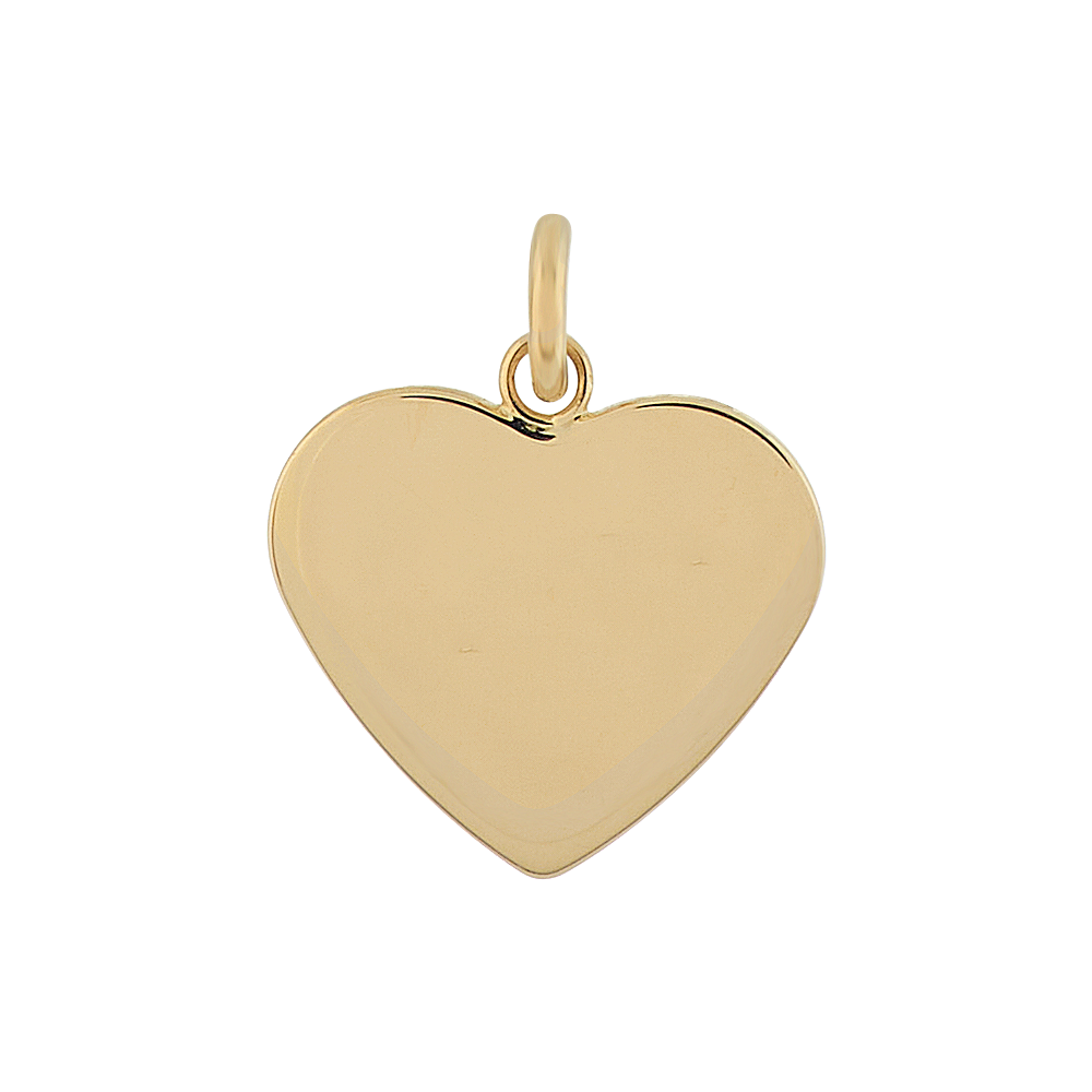 Heart Charm in 14k Yellow Gold