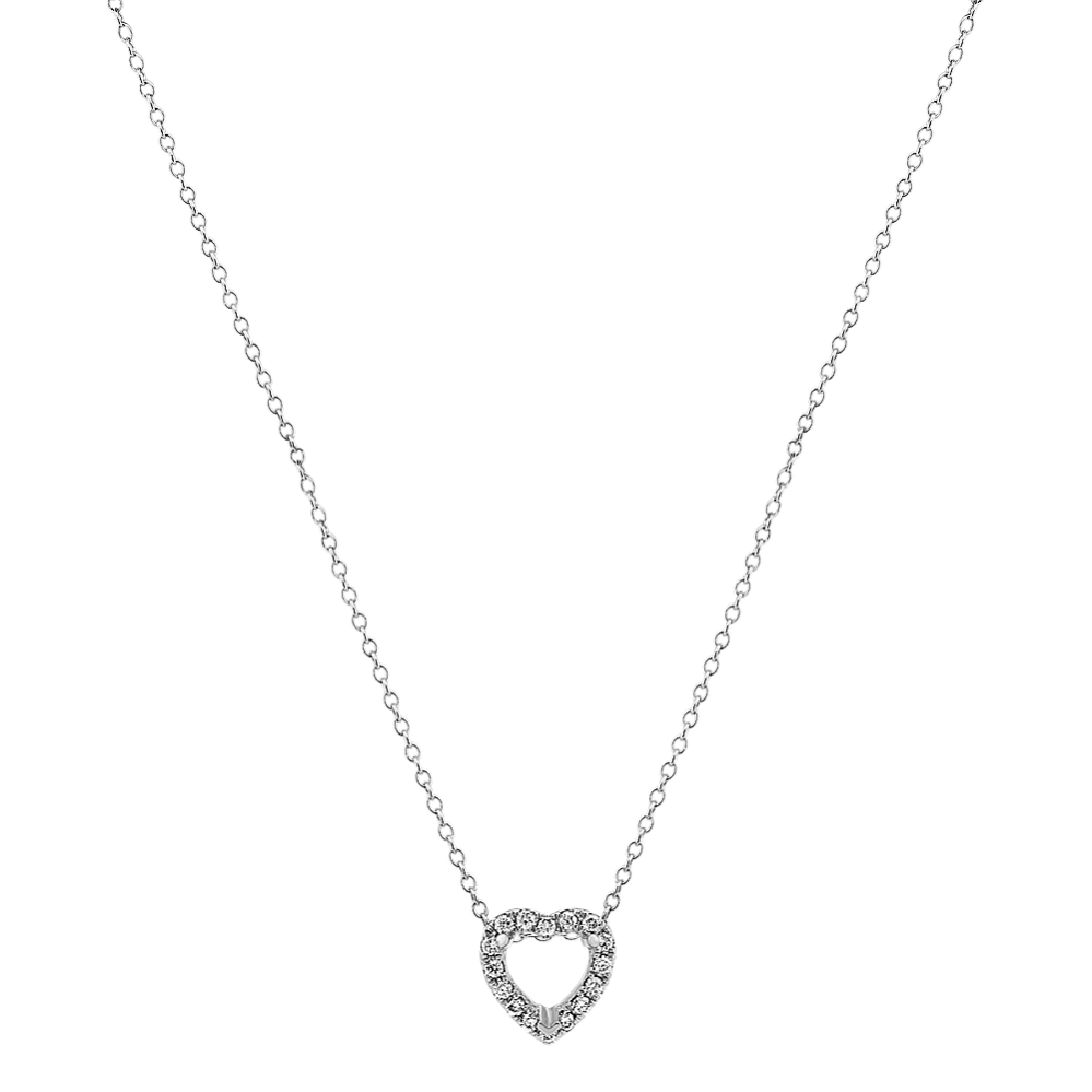 Heart Shaped Diamond Pendant (22 in) | Shane Co.