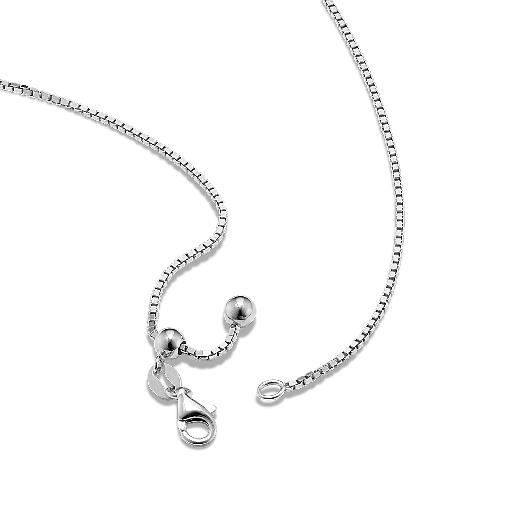 Charlie Heart and Infinity Pendant in Sterling Silver (20 in)