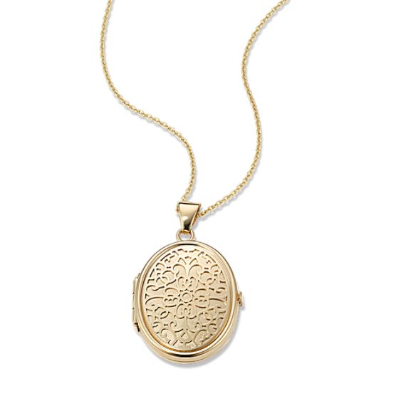 Secret Garden 14K Yellow Gold Locket