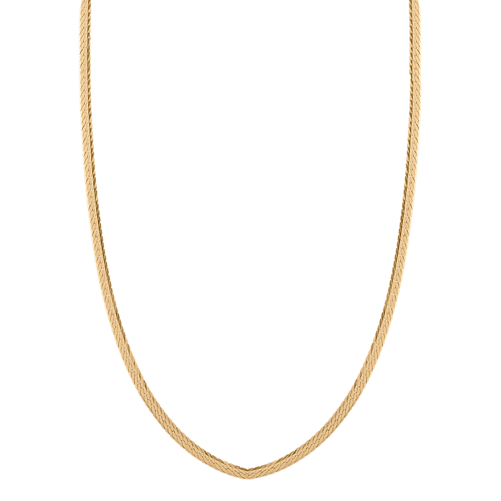 Herringbone Chain in 14k Yellow Gold (18 in)