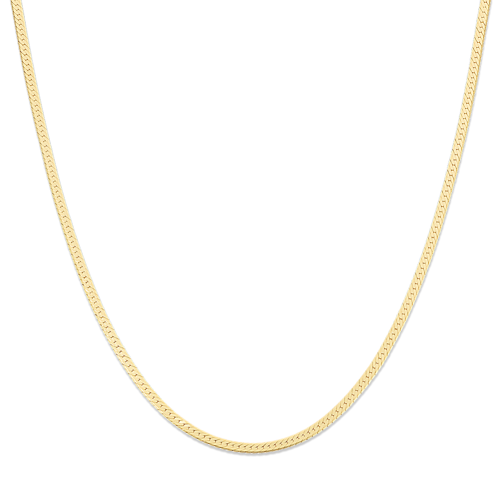 Herringbone Chain in 14k Yellow Gold (18 in)