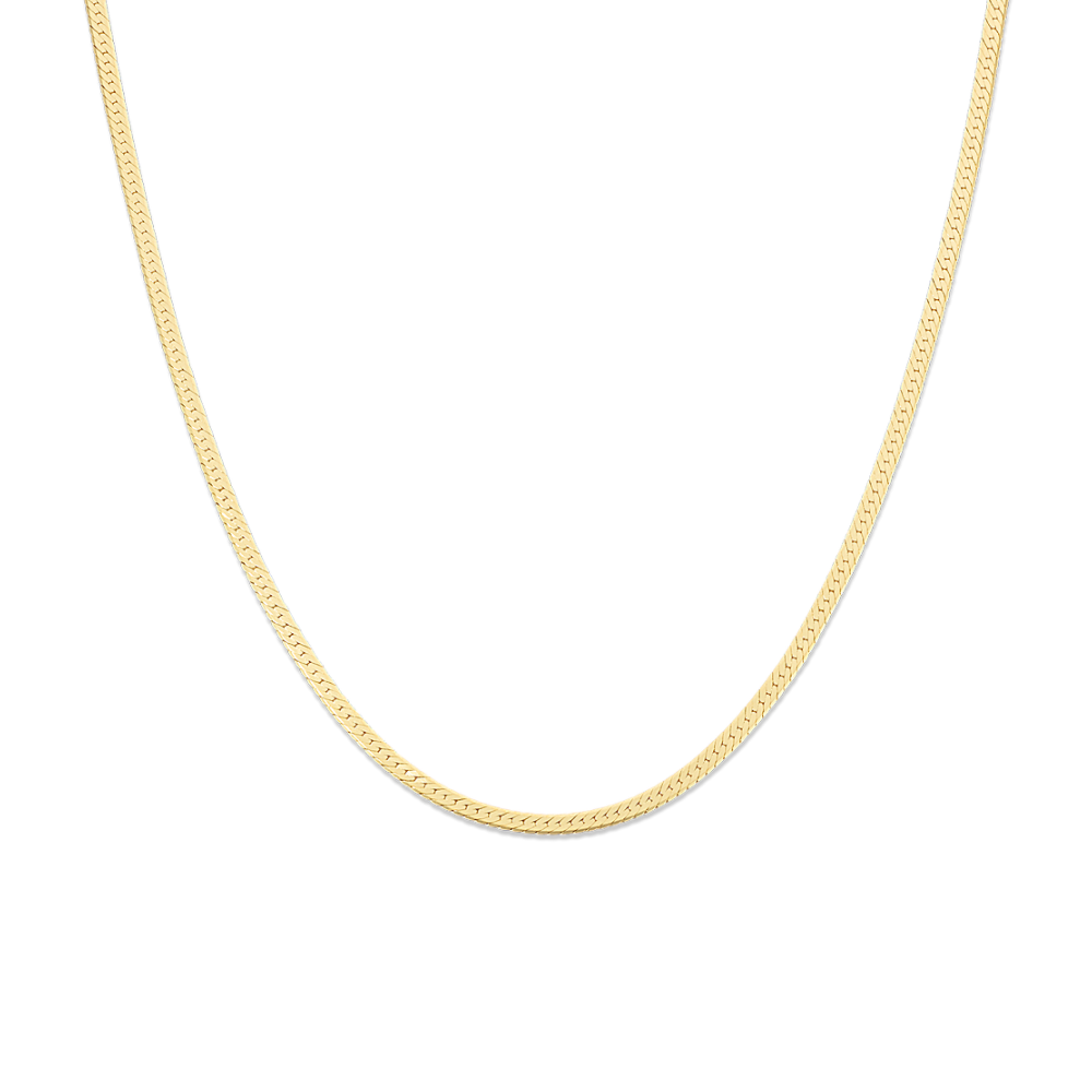 18 inch gold herringbone chain clearance