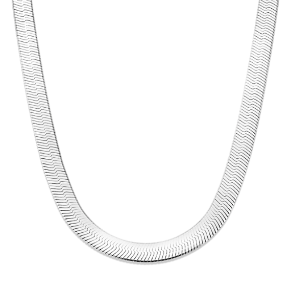 20'' Sterling Silver Herringbone Chain (7mm)