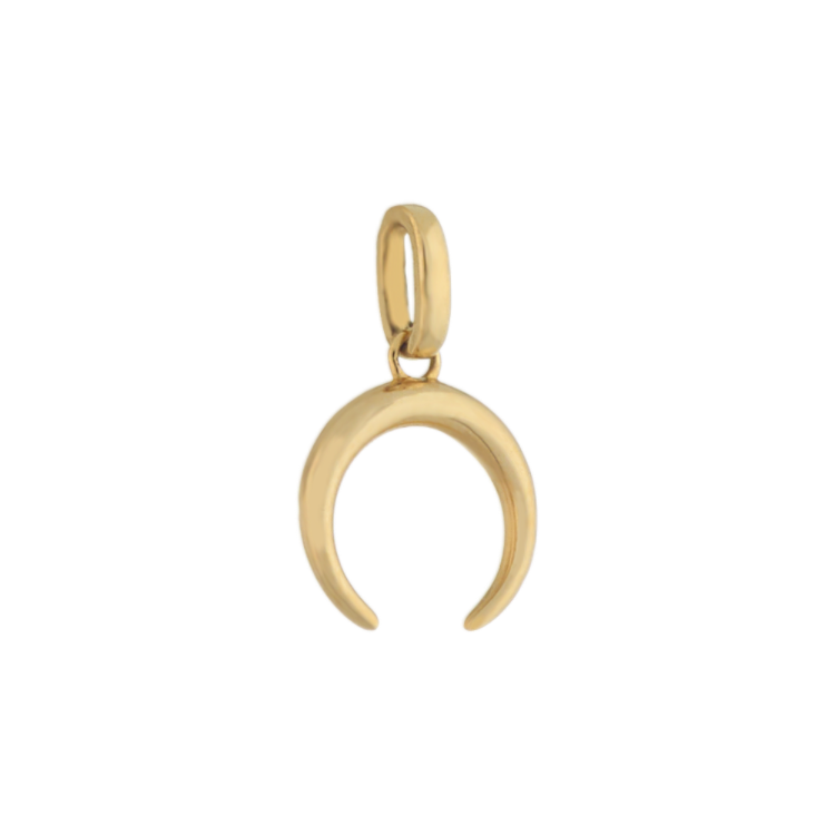 Horn Charm in 14k Yellow Gold