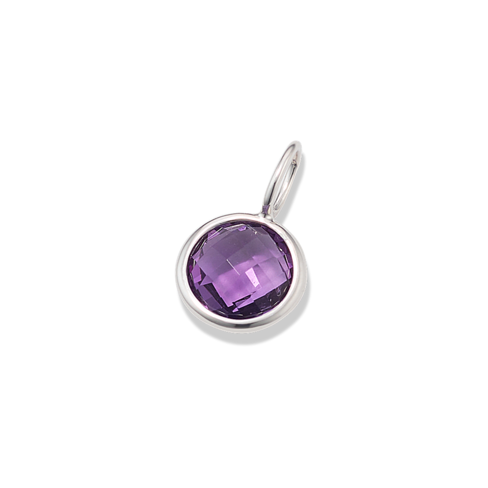 Amethyst Bezel Charm