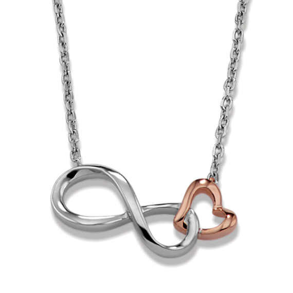 Infinity Heart Necklace (18 in)