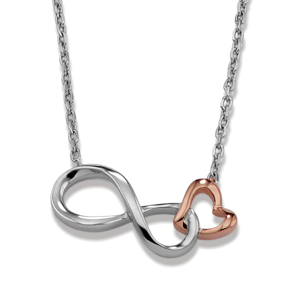 Heart Link Infinity Pendant