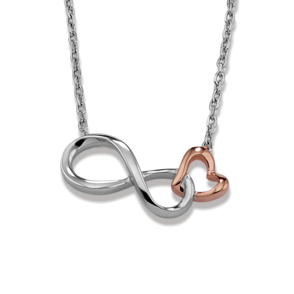Infinity Heart Necklace (18 in)