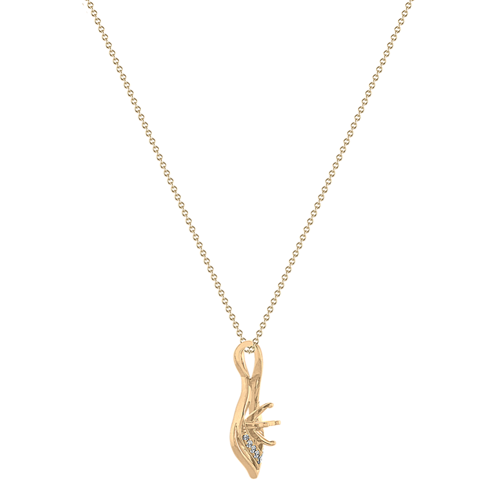 Infinity Diamond Pendant in 14K Yellow Gold | Shane Co.