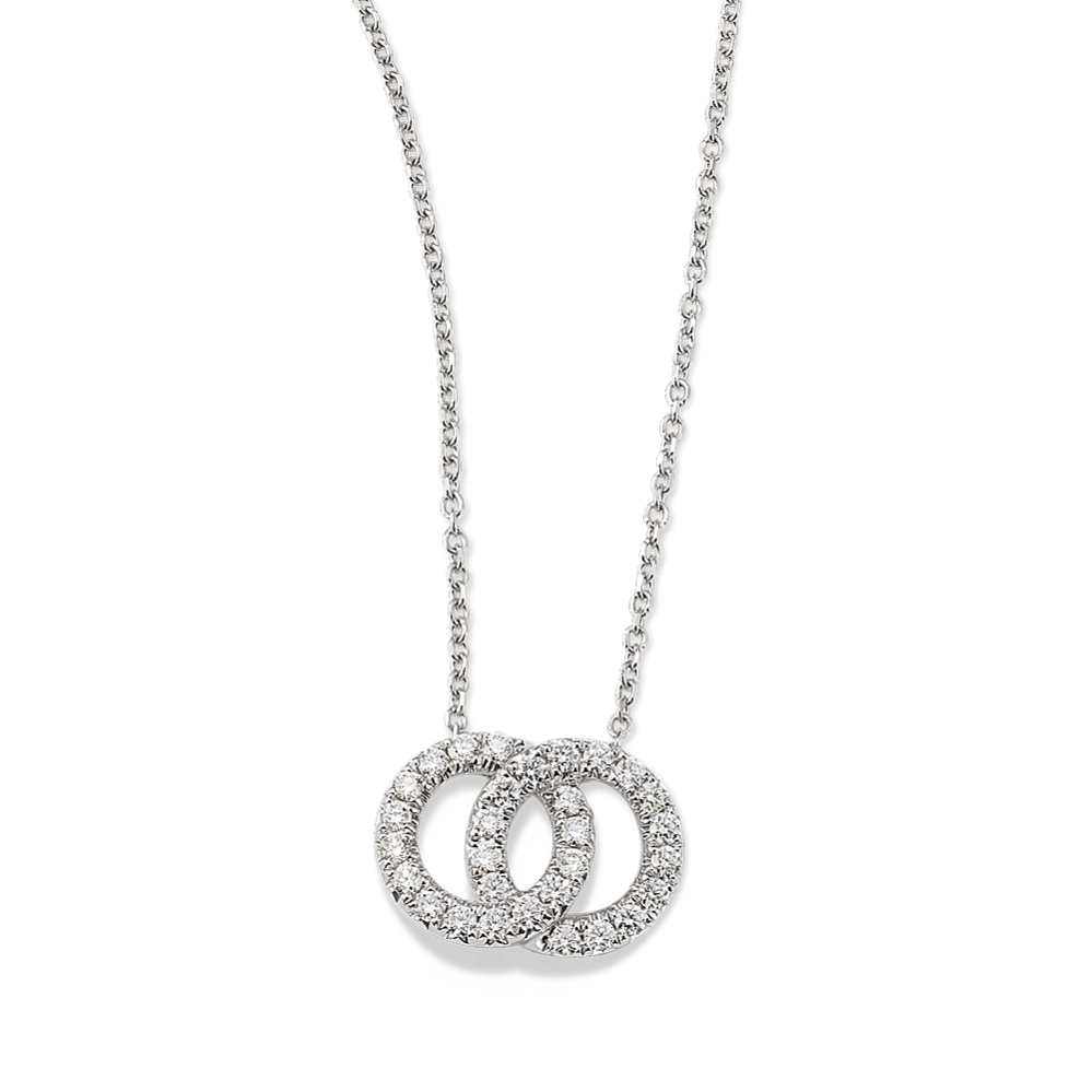 Interlocking Circles Diamond Necklace
