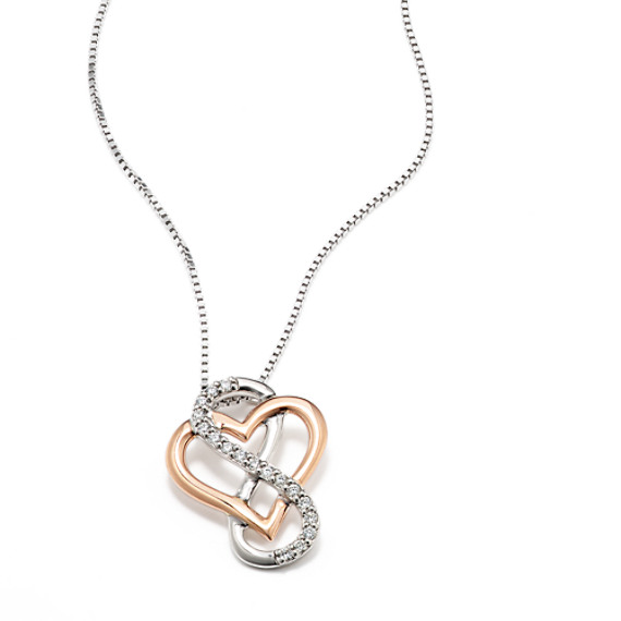 Sadie Infinity and Heart Pendant (20 in)