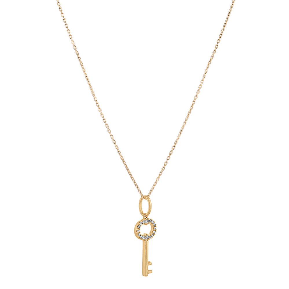 Key to Your Heart Diamond Pendant (20 in) | Shane Co.