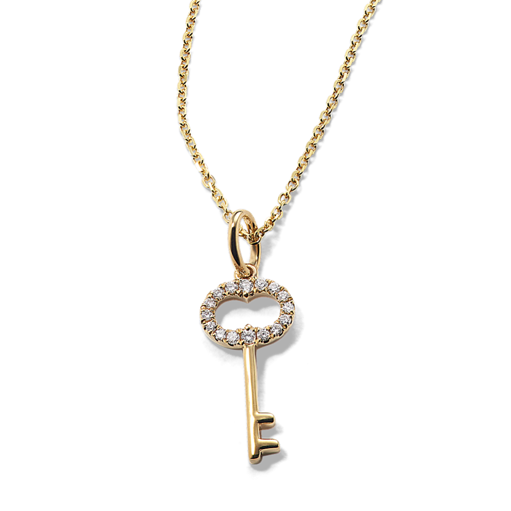 Key to Your Heart Diamond Pendant (20 in)