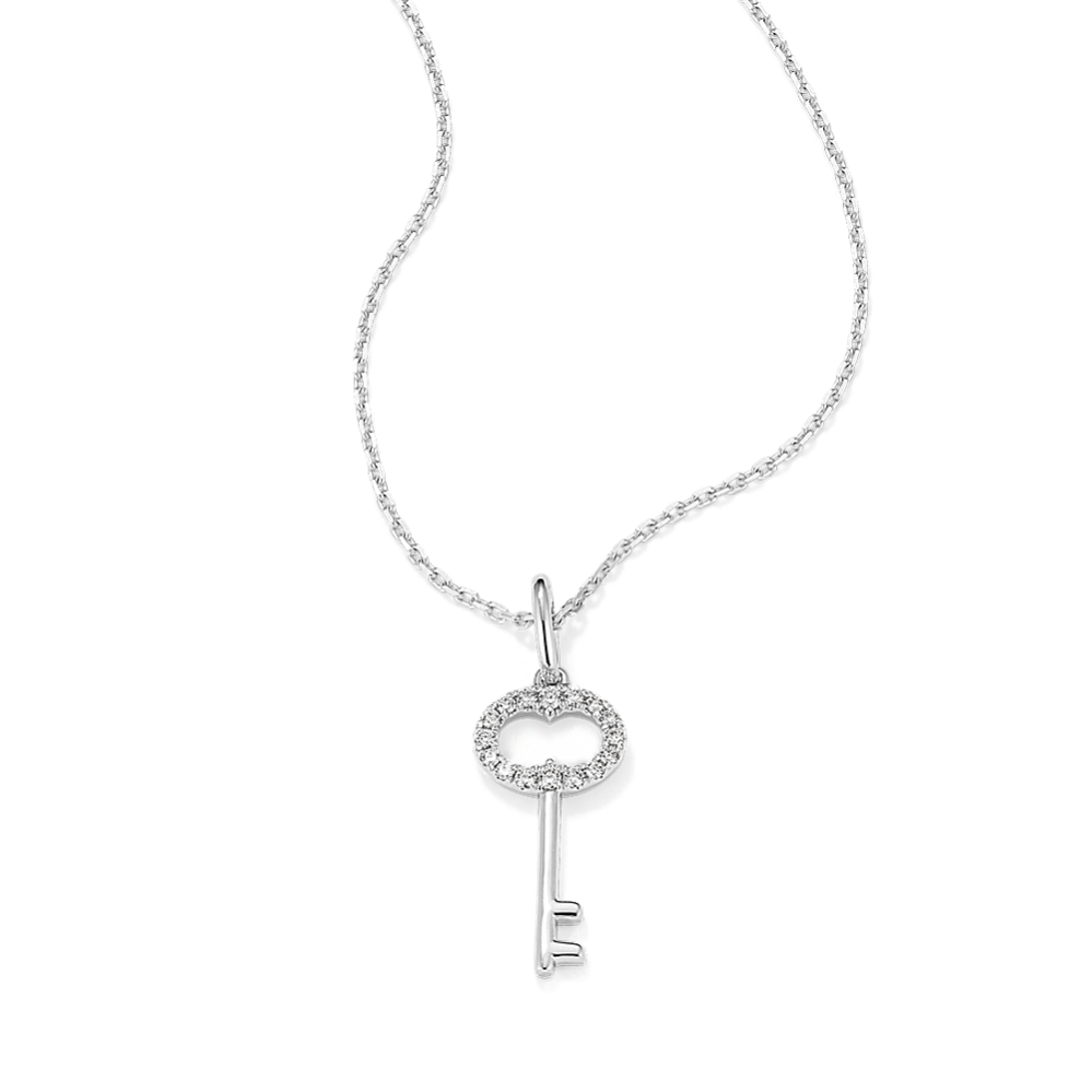 Key-to-Your-Heart Diamond Pendant