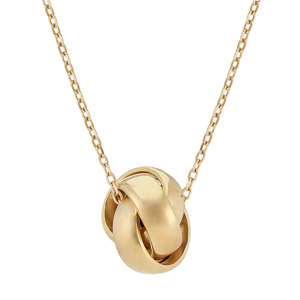 Knot Pendant in 14k Yellow Gold (18 in)