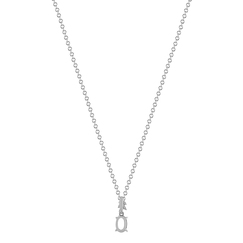 Evergreen Leaf Pendant for Oval Gemstone (18 in) Shane Co.