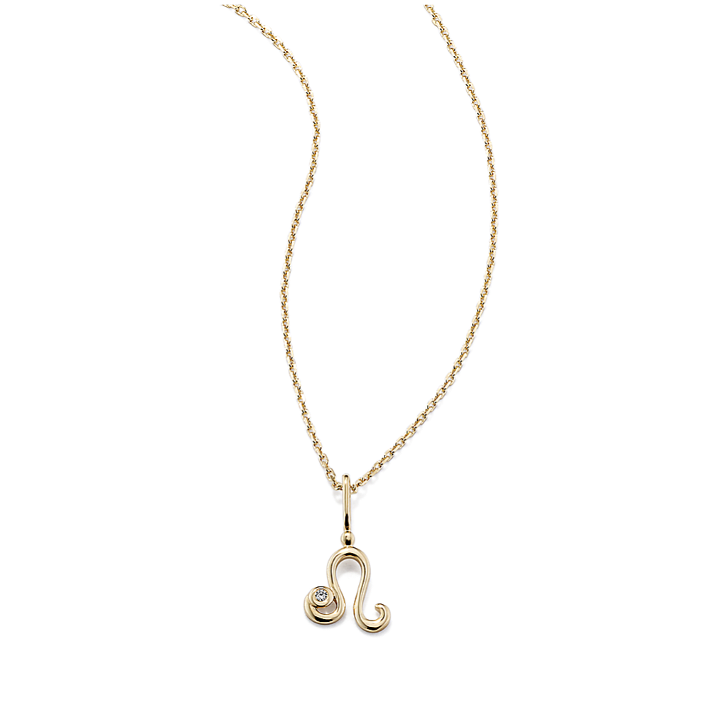 Leo Sign Diamond Pendant