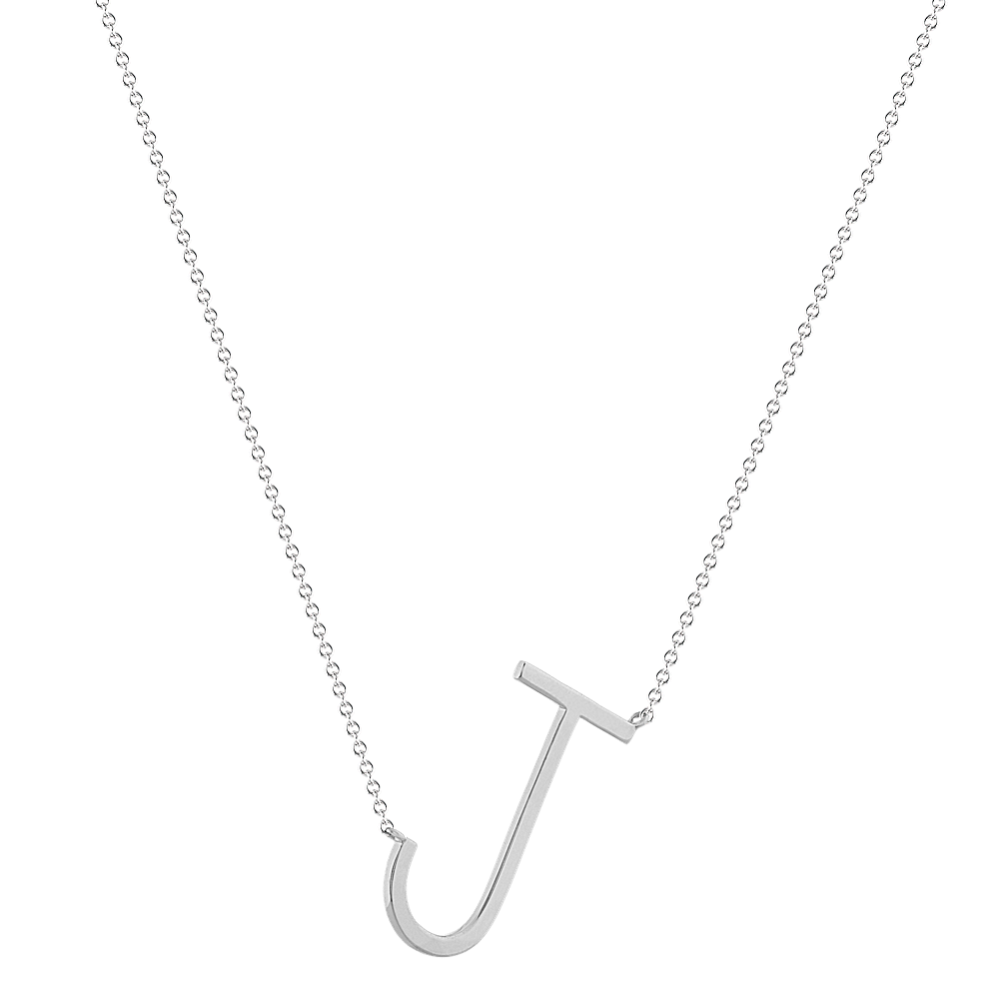 【SANKUANZ】SILVER J PENDANT NECKLACE Amazon.com: iJewelry2 Kings and Queens Crowned Initial