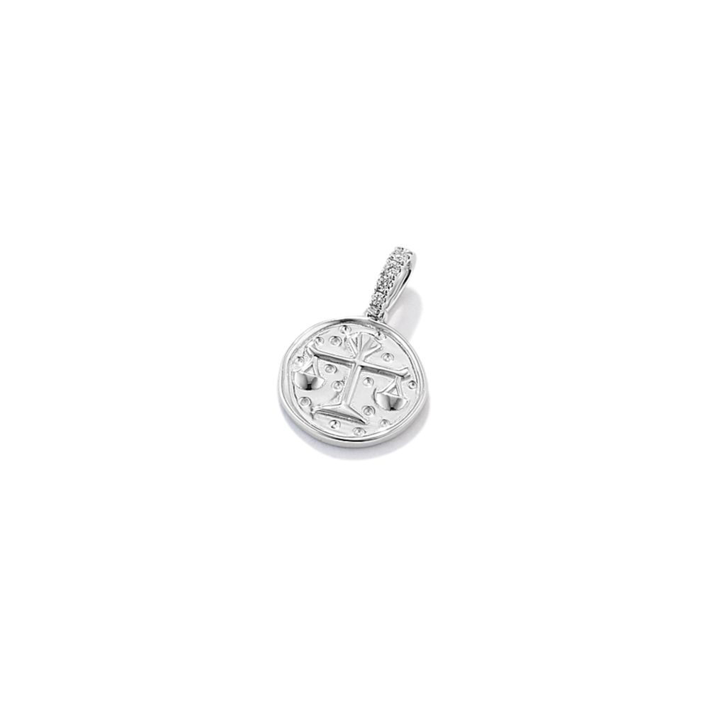 Libra Diamond Accent Zodiac Charm