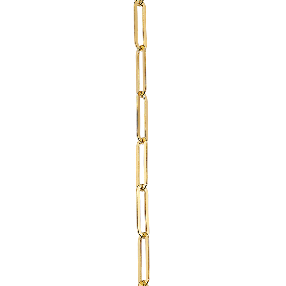 Link Chain Necklace in 14K Yellow Gold 18 in Shane Co