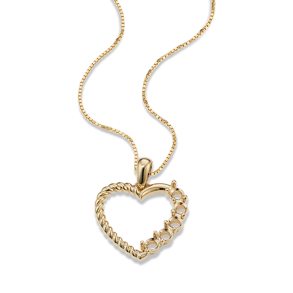 Pick-Your-Gems Heart Pendant