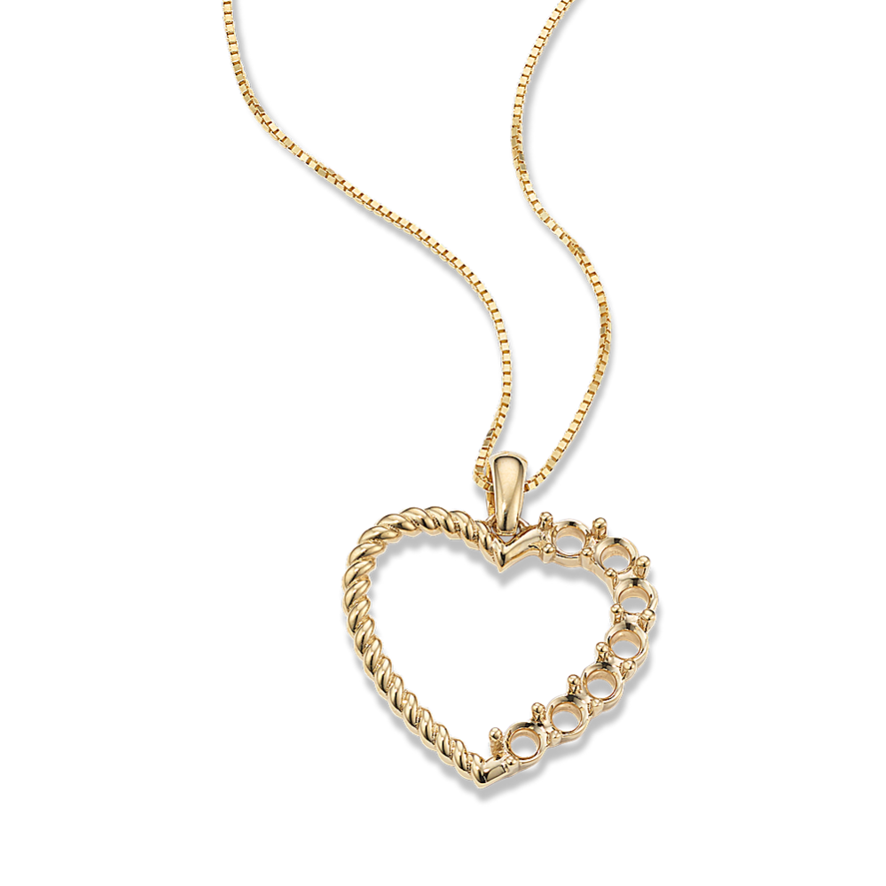 Pick-Your-Gems Heart Pendant