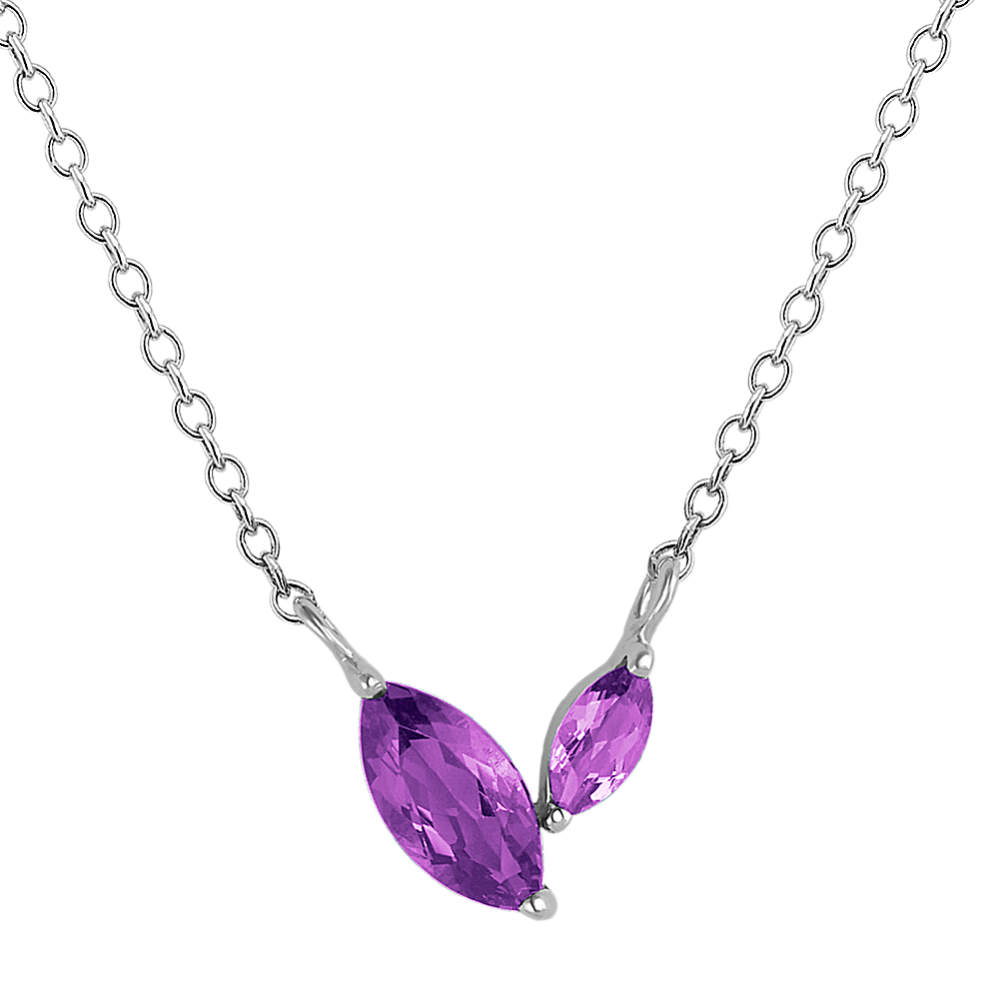 Marquise Amethyst Necklace (18 in)