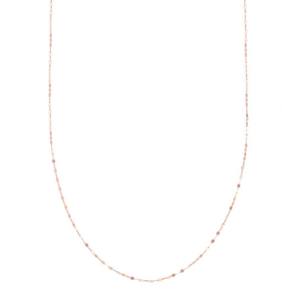Mirrored Necklace in 14k Rose Gold (18'')