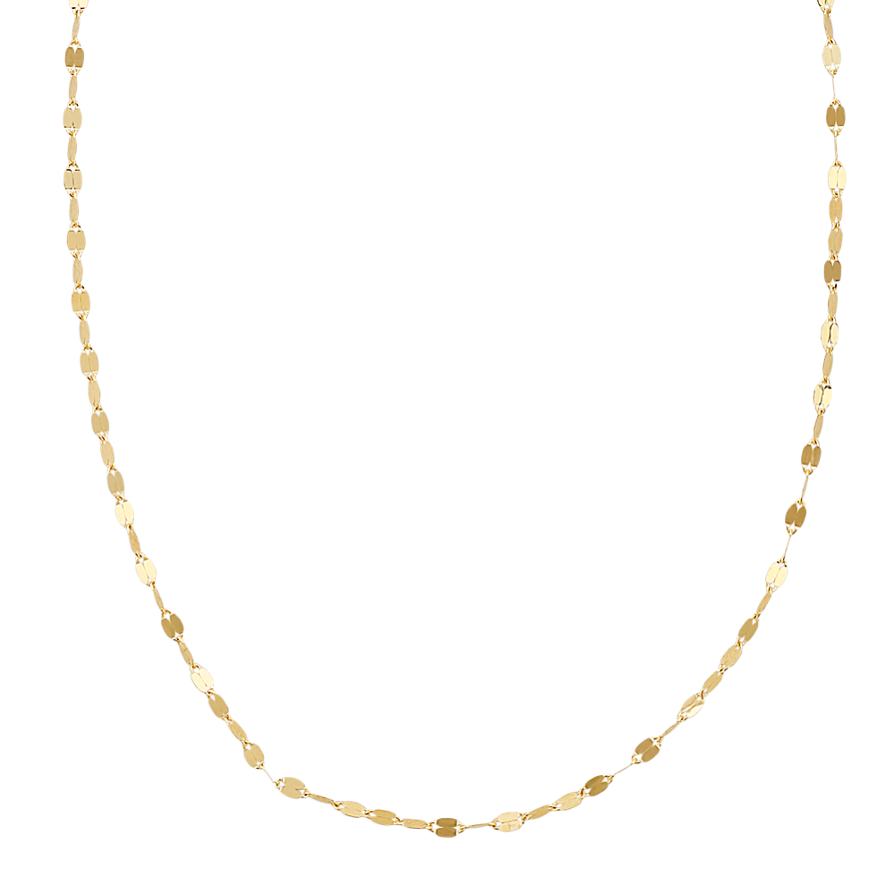 Mirrored Necklace in 14k Yellow Gold (18 in)