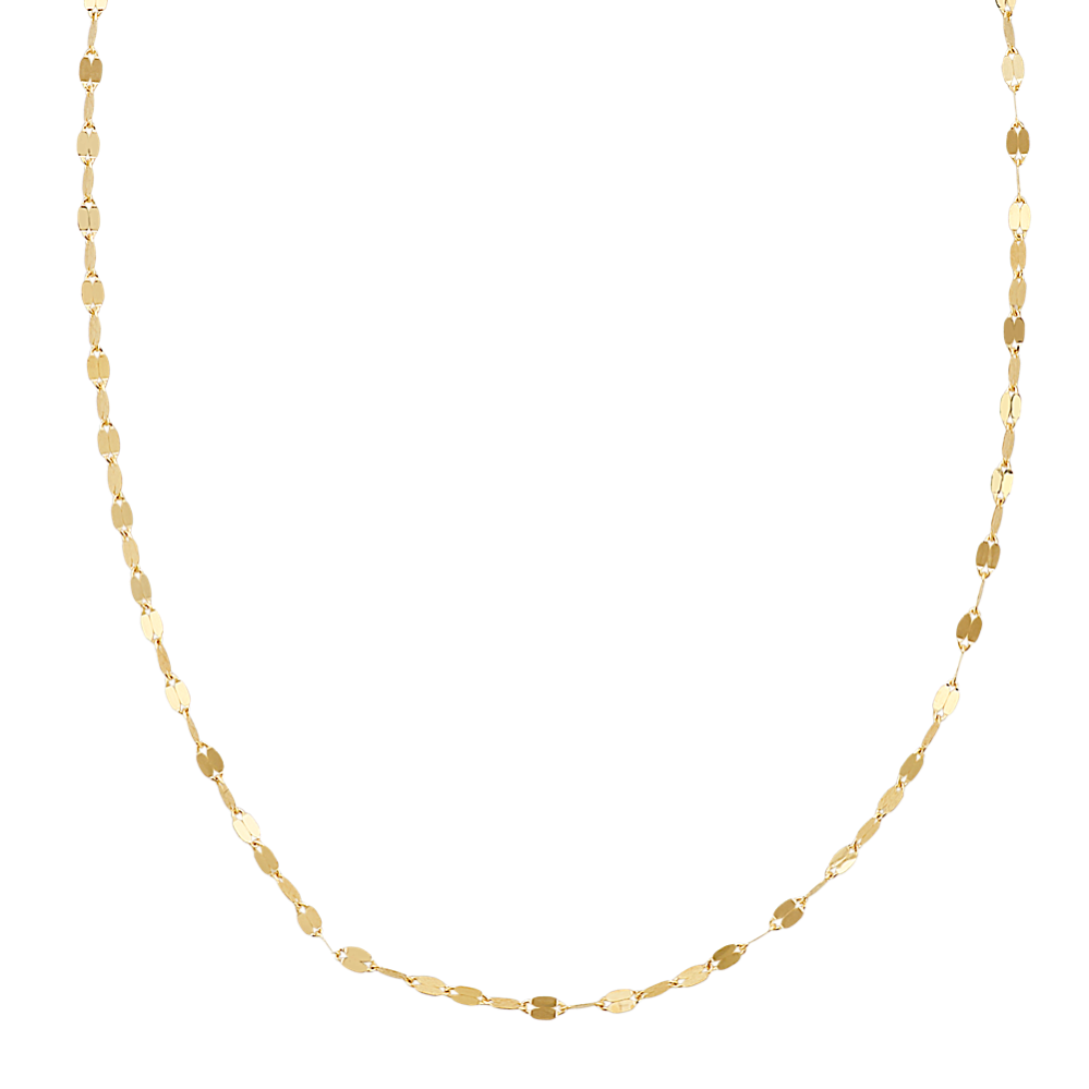 Mirrored Necklace in 14k Yellow Gold (18'')