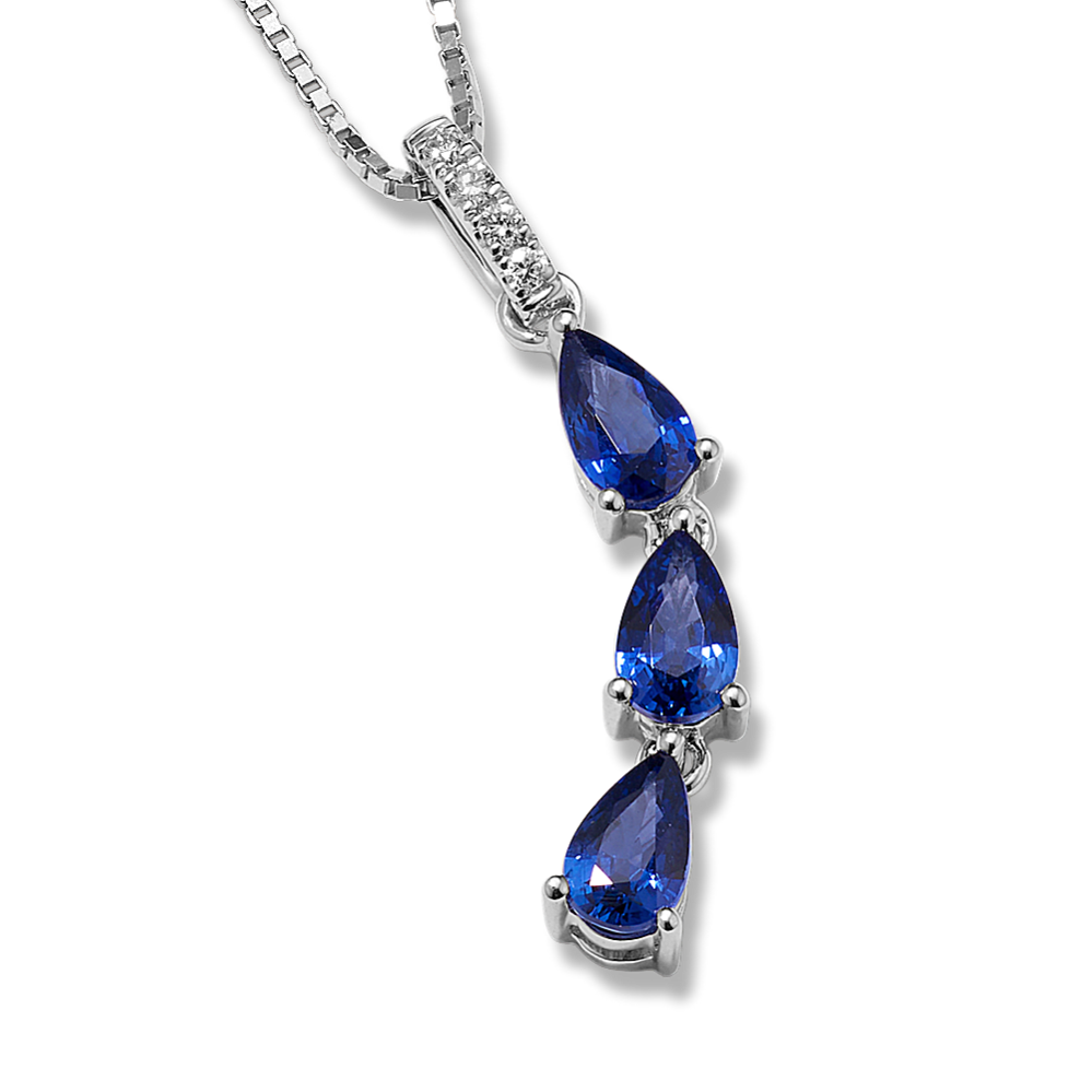 Rain-or-Shine Sapphire & Diamond Pendant