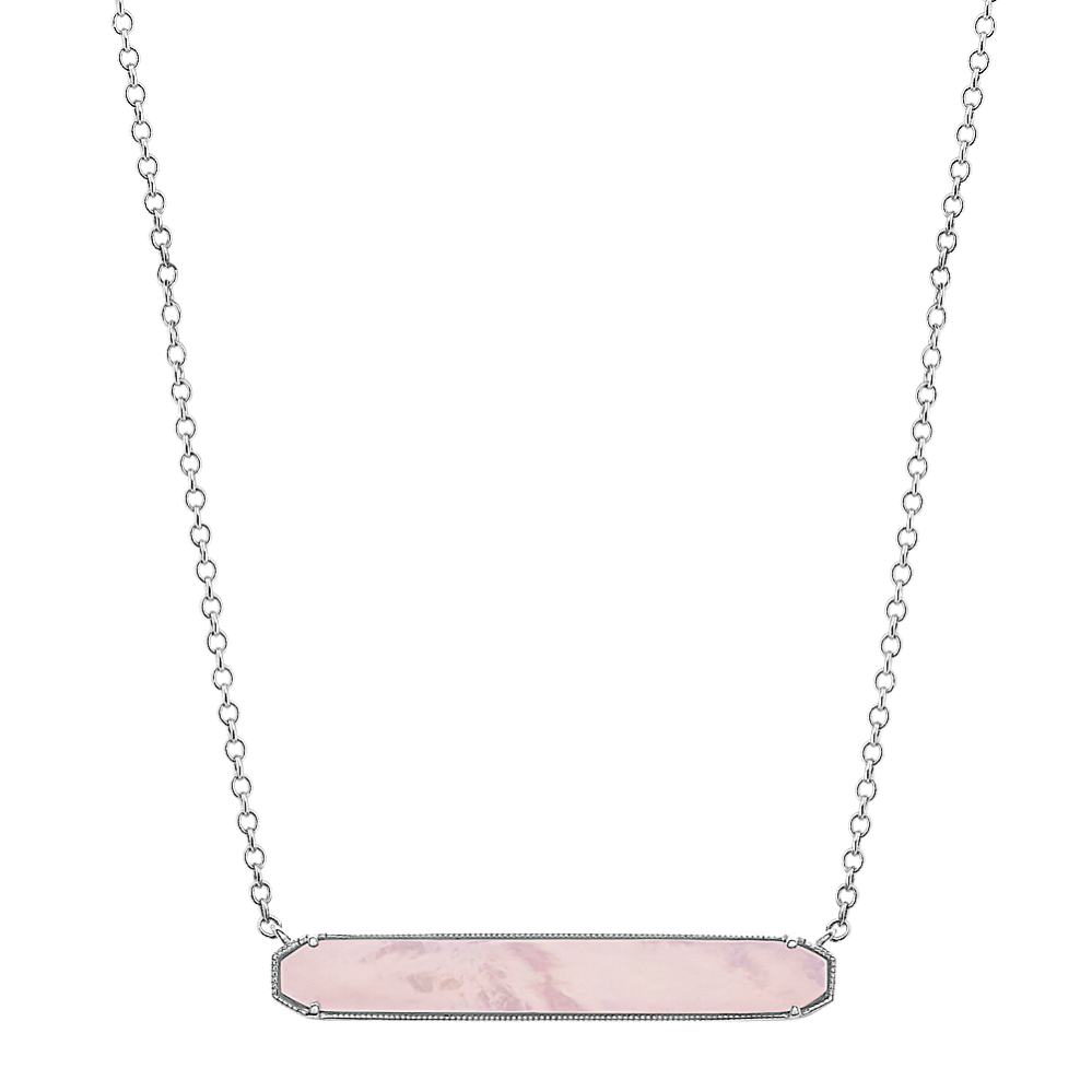 Mother-of-Pearl Bar Necklace (18 in)