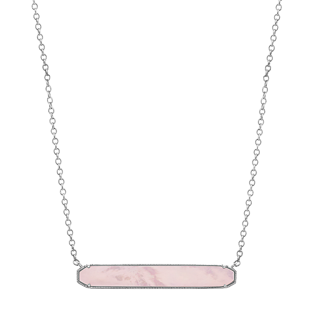 Mother-of-Pearl Bar Necklace (18'')