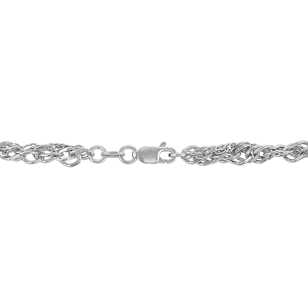 Multi Strand Necklace in Sterling Silver (18in)