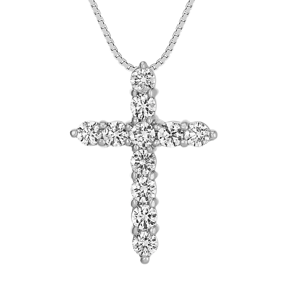 Diamond Cross Pendant (18 in)