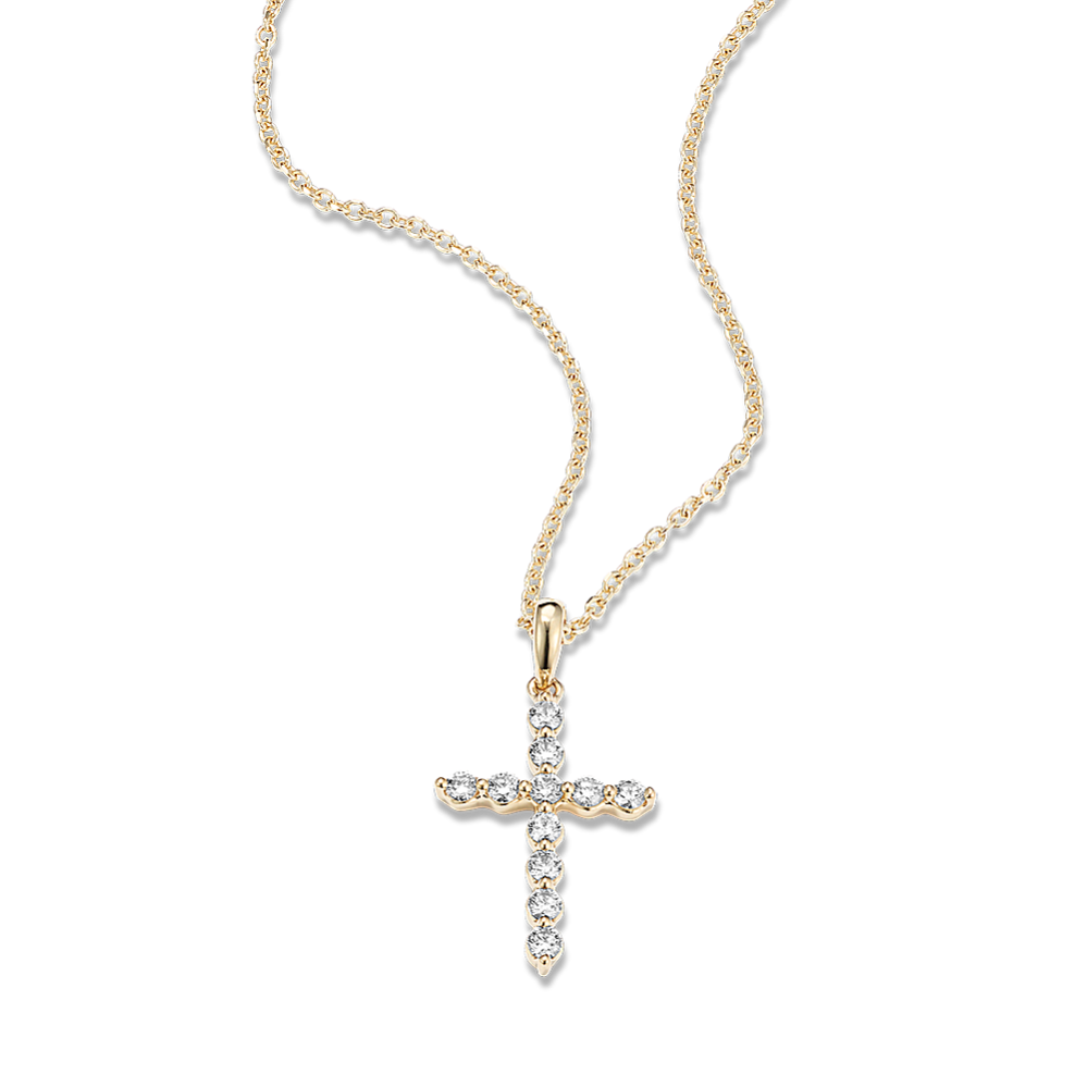 Leonie 0.20 tcw Diamond Cross Pendant