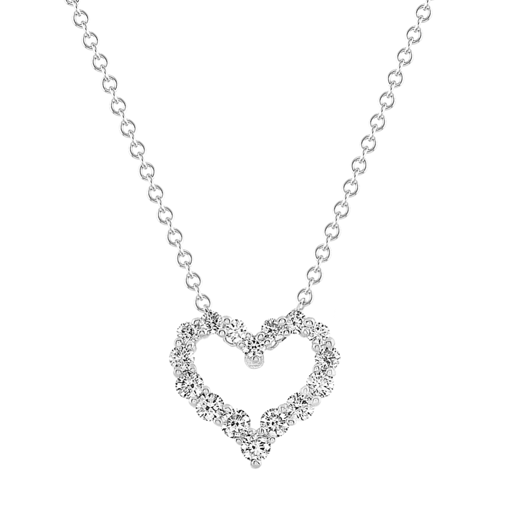 Bijou 0.50 tcw Diamond Heart Pendant