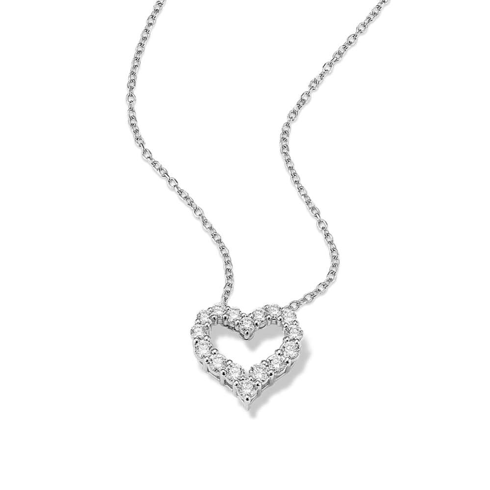 Bijou 0.50 tcw Diamond Heart Pendant
