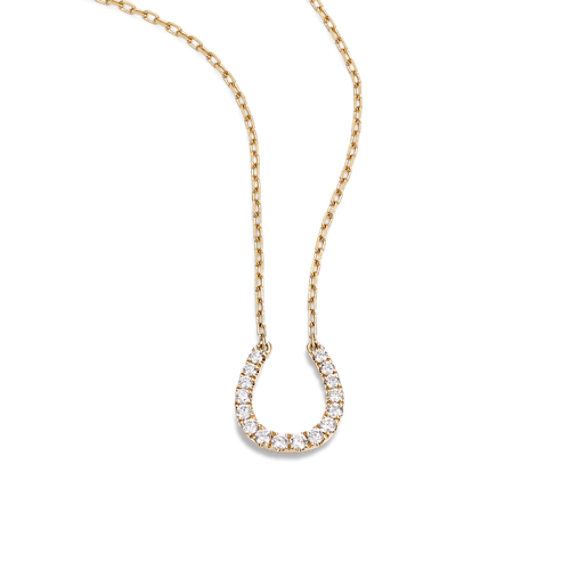 Horseshoe Diamond Pendant