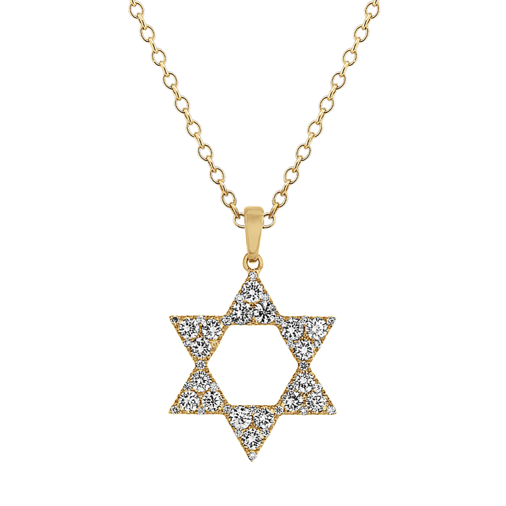 Diamond Pave Star of David Pendant