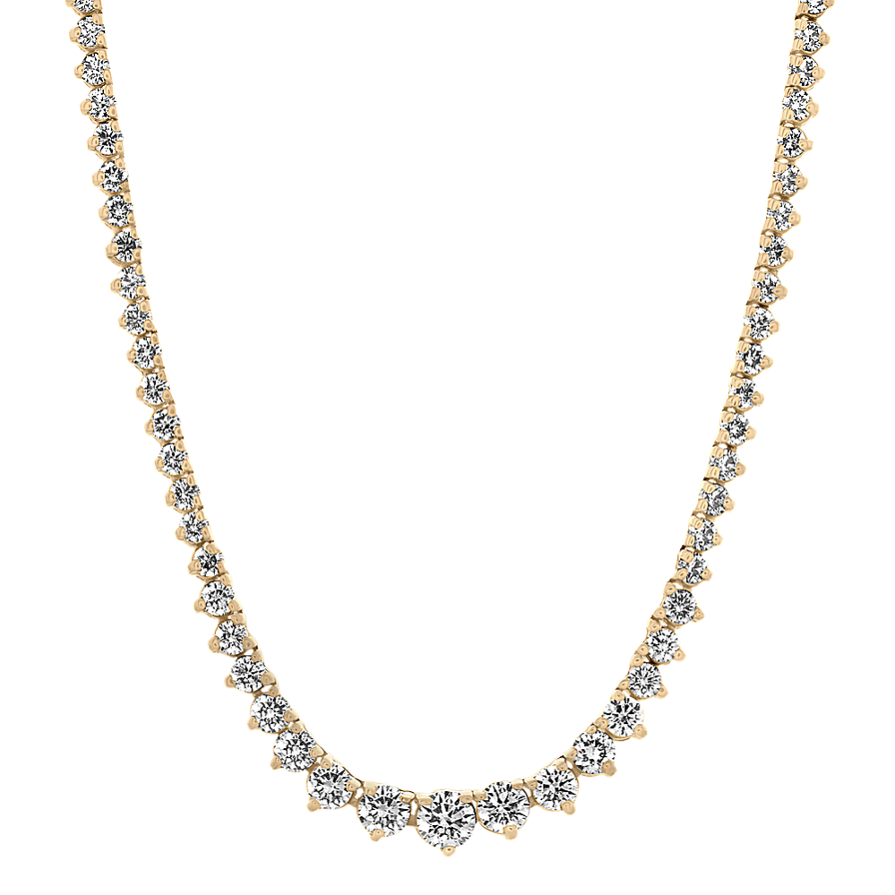 Graduated 7 tcw Diamond Tennis Necklace