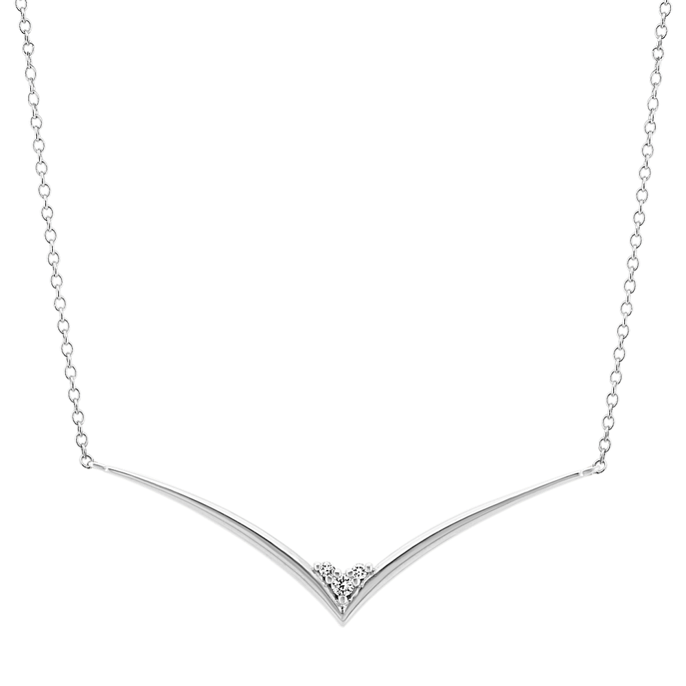 Diamond V Necklace (18'')