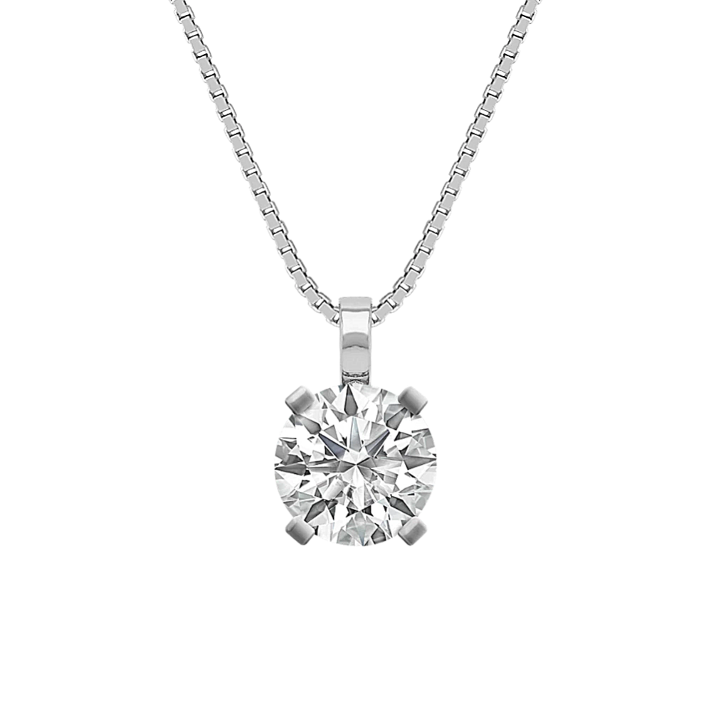 Solitaire Diamond Pendant (18'')