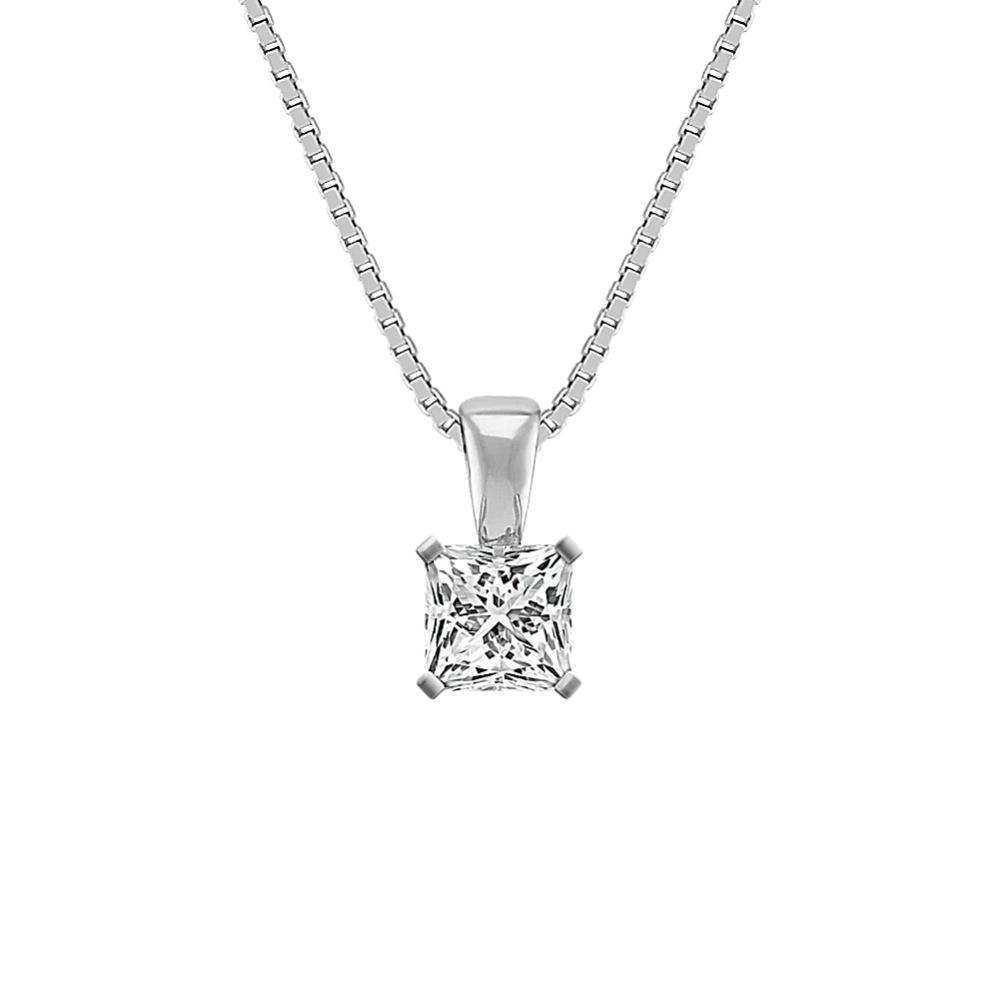 Solitaire Diamond Pendant (18'')
