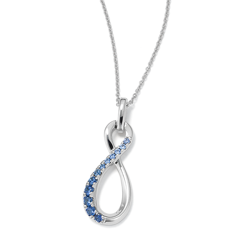 Sapphire on sale infinity necklace