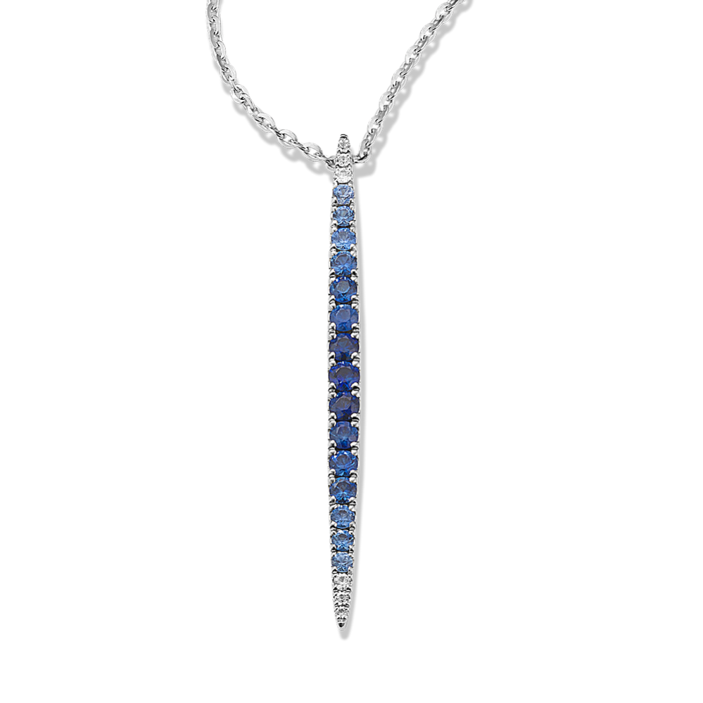 Skyline Ombre Blue Sapphire Pendant
