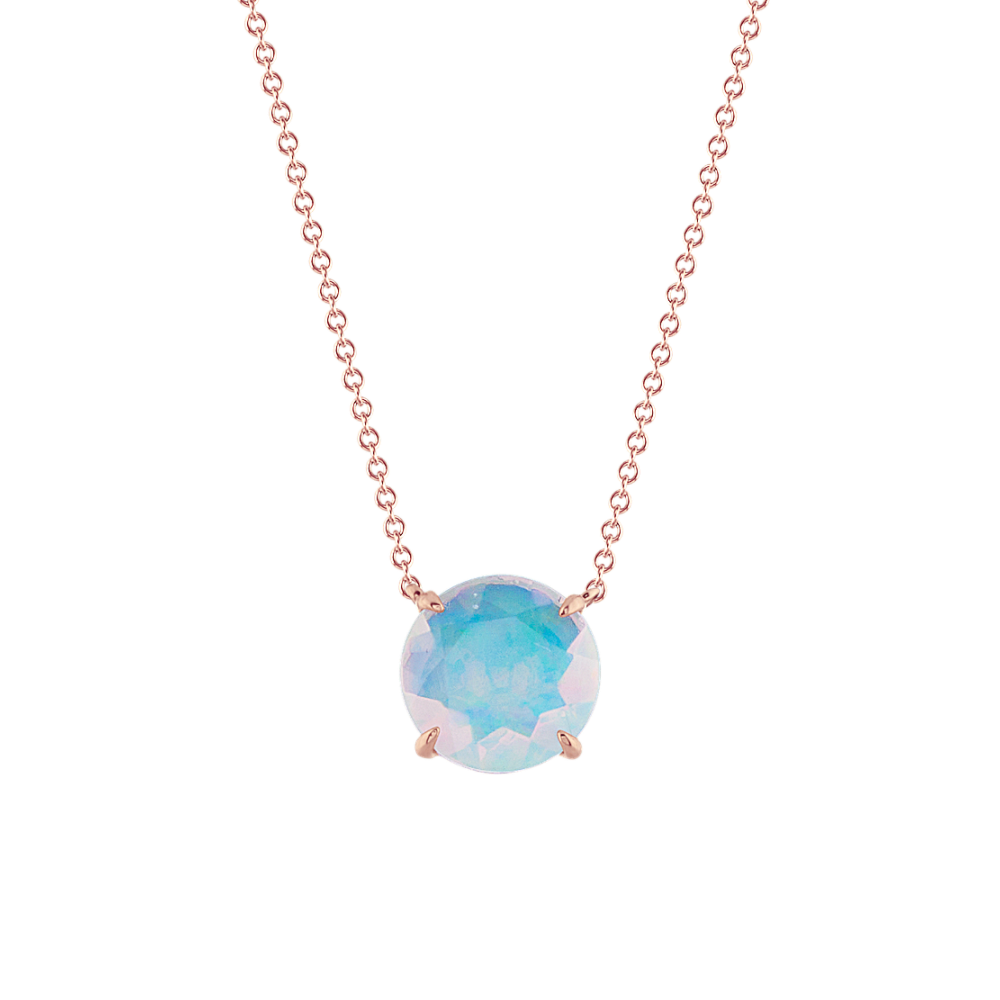 Mariana Natural Opal Pendant in 14K Rose Gold (18 in)