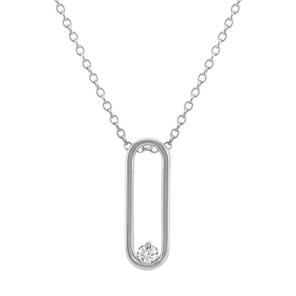 Open Diamond Pendant (22'')